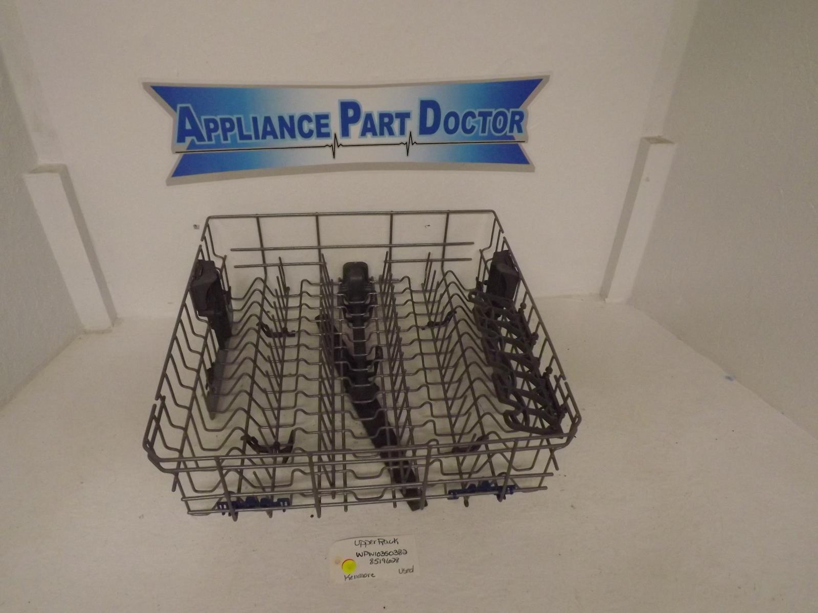 Kenmore Dishwasher WPW10350382 8519628 Upper Rack Used Kenmore Dishwasher WPW10350382 8519628 Upper Rack Used